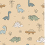 Tissu imprimé en jersey de coton 150 cm 052 Dino - 50cm