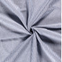 Lin/coton avec rayures 145cm 006 Bleu gris - 50cm
