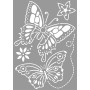 Pochoirs/Template Papillons 21 x 29 cm