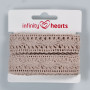 Infinity Hearts Dentelle Polyester 25mm 3 Sable - 5m