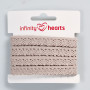 Infinity Hearts Lace Ribbon Polyester 11mm 3 Sand - 5m