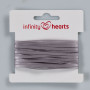 Infinity Hearts Ruban de satin double face 3mm 12 Argent - 5m