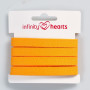 Infinity Hearts Herringbone Ribbon Cotton 10mm 55 Light Orange - 5m
