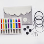 KnitPro Trendz Kit Aiguilles Circulaires Interchangeables Acrylique 60-80-100 cm 3,5-8 mm 8 tailles Deluxe