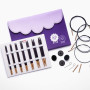 KnitPro J'Adore Cubics Deluxe Interchangeable Circular Needle Set 60-80-100 cm 4-8 mm 7 tailles