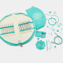 KnitPro Mindful Collection Set d'aiguilles circulaires interchangeables Gratitude Acier inoxydable 60-80-100 cm 3-12 mm 12 taill