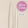 Drops Basic Aiguilles Circulaires Aluminium 40cm 5.00mm / 15.7in US 8
