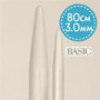 Drops Basic Aiguilles à Tricoter Circulaires Fixes Aluminium 80cm 3,00mm / 31,5in US2½