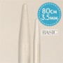 Drops Basic Aiguilles à Tricoter Circulaires Fixes Aluminium 80cm 3,50mm / 31,5in US4