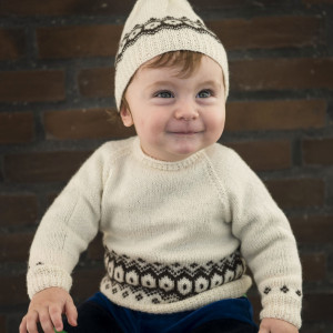 Pull Mayflower avec Texture - Pull en tricot avec motif texturé taille 3/6 mois - 24 mois
